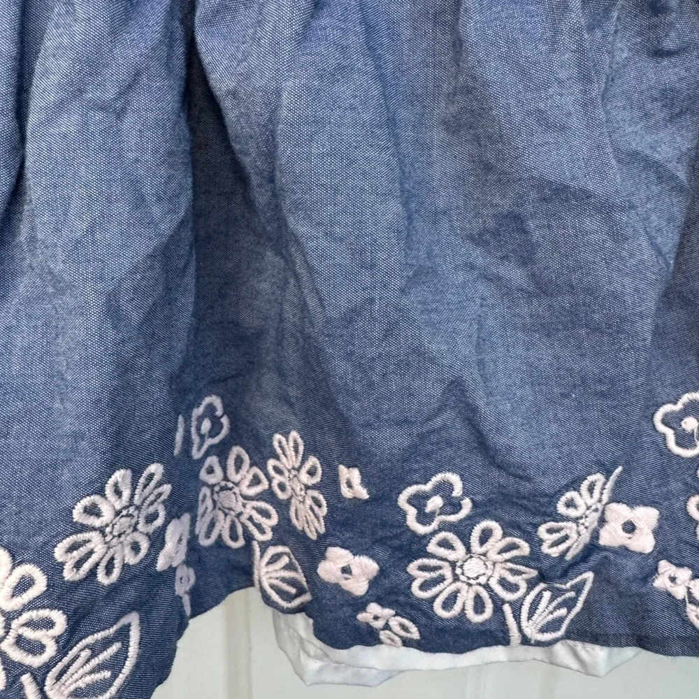 NWOT Carter’s 2T Girls Blue Denim Looking Soft Skirt